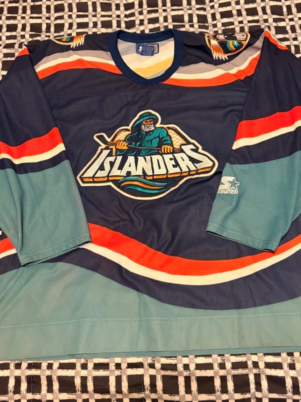 Starter New York Islanders Fisherman Jersey - Adult XL